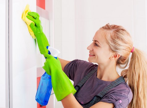 Office cleaning team maintaining a modern Shepherdsbush workplace