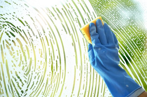 Cleaning team representing Shepherdsbush Cleaners in a bright, organized interior