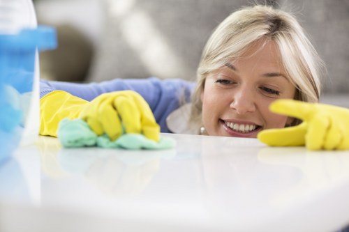 Deep cleaning team working in a Shepherdsbush property